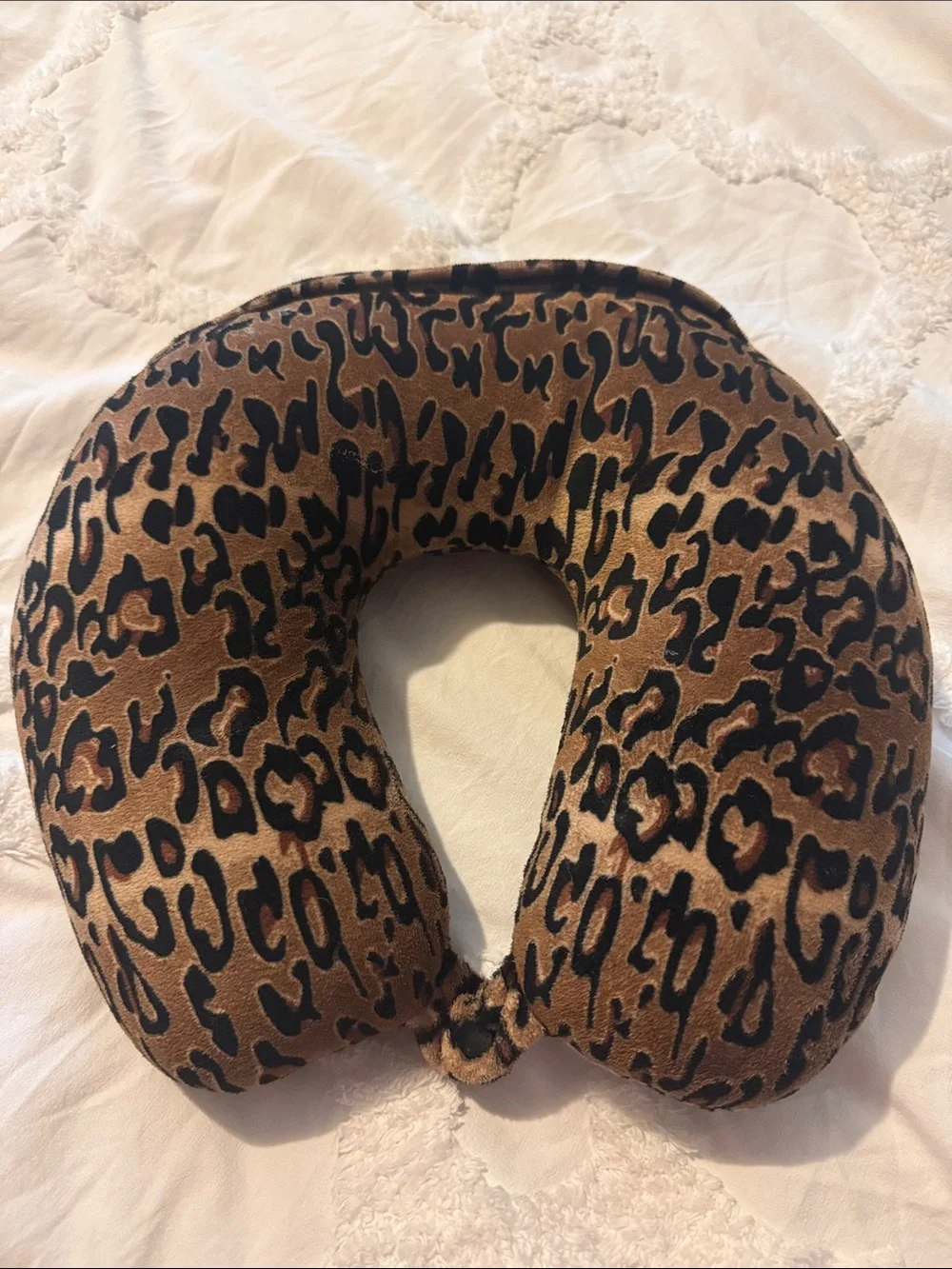 Source Unknown Leopard Print Neck Pillow - Brown & Black